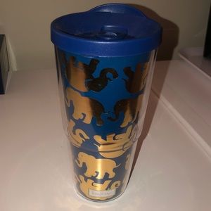 Lily Pulitzer elephant travel mug
